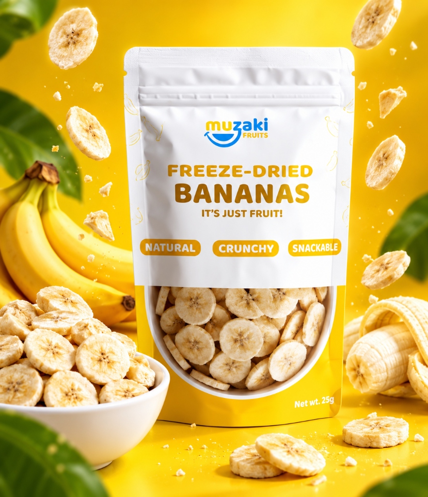 Freeze-Dried Bananas